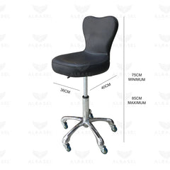 Beauty Salon Adjustable Stool Black