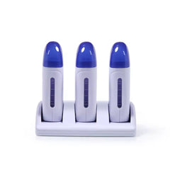 Professional Wax Depilatory Heater Tube Triple Cartridges Viva- al basel cosmetics - Triple Cartridge Wax Heater for Salon and Home Waxing - Professional Triple Cartridge Wax Warmer for Smooth Hair Removal - Depilatory Wax Heater Tube for Triple Cartridge Waxing - Professional Wax Depilatory Heater Tube with Triple Cartridges -wax heater machine - wax warm machine