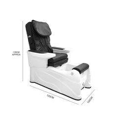 Salon Spa Pedicure Chair Black & White