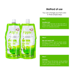 96H Apple Dye Color Black for Hair and Beard - al basel cosmetics