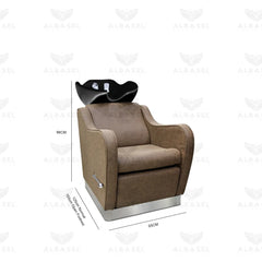 Salon Hair Washing Chair Old Brown