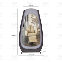 Beige Color Salon Spa Professional Single Side Mirror - salon mirror- al basel cosmetics
