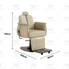 Beige Color Salon Spa Makeup Chair - salon chair - unisex chair - gents chair - ladies chair - makeup chair - al basel cosmetics