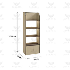 Beige Color Salon Spa Product Display Shelf Stand Middle Set - al basel cosmetics