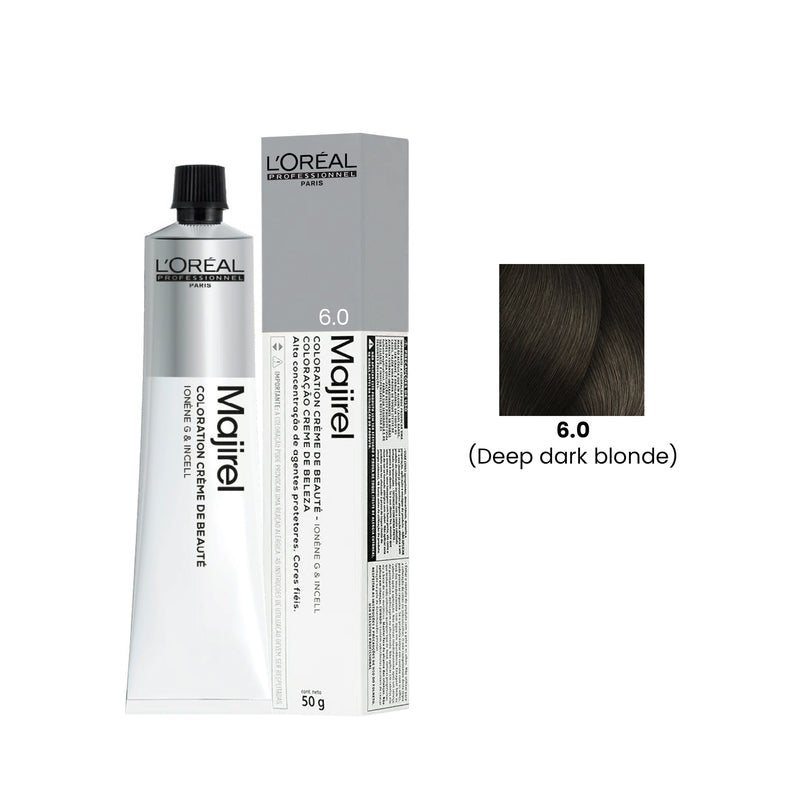 Hair Color Majirel 50ml 6.0 Deep Dark Blond Loreal Professional-L’Oreal hair color-loreal uae- loreal professional- Al basel Cosmetics