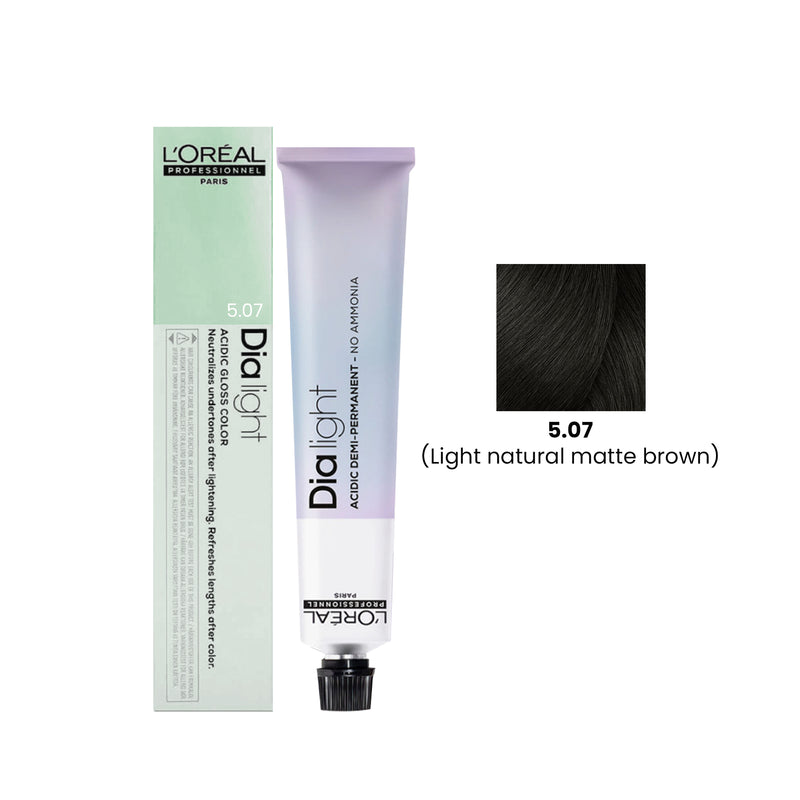 Hair Color Dia Light 50ml 5.07 Light Natural Matte Brown Loreal Professional-L’Oreal hair color-loreal uae- loreal professional- Al basel Cosmetics