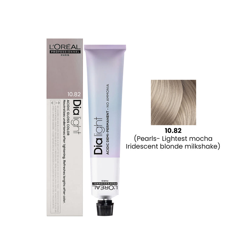 Hair Color Dia Light 50ml 10.82 Pearls Lightest Mocha Iridescent Blonde Milkshake Loreal Professional-L’Oreal hair color-loreal uae- loreal professional- Al basel Cosmetics