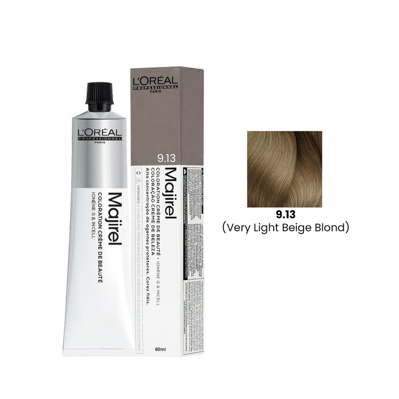 Hair Color Majirel 60ml 9.13 Very Light Beige Blonde Loreal Professional - Majirel Hair Color - Al Basel Cosmetics - UAE