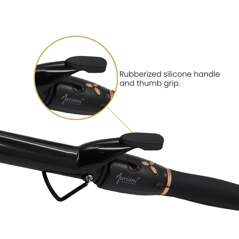 Premium Mariani Extra Long Barrel Curling Iron 28# - al basel cosmetics - hair styling tools - hair styling equipment - Curling wand - Hair curler - Curl iron - Curling tool - Mariani - Professional hair styling tool - hair care - hair styler - UAE