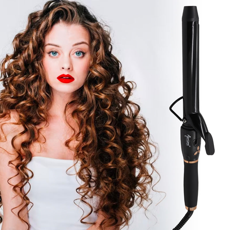 Premium Mariani Extra Long Barrel Curling Iron 28# - al basel cosmetics - hair styling tools - hair styling equipment - Curling wand - Hair curler - Curl iron - Curling tool - Mariani - Professional hair styling tool - hair care - hair styler - UAE