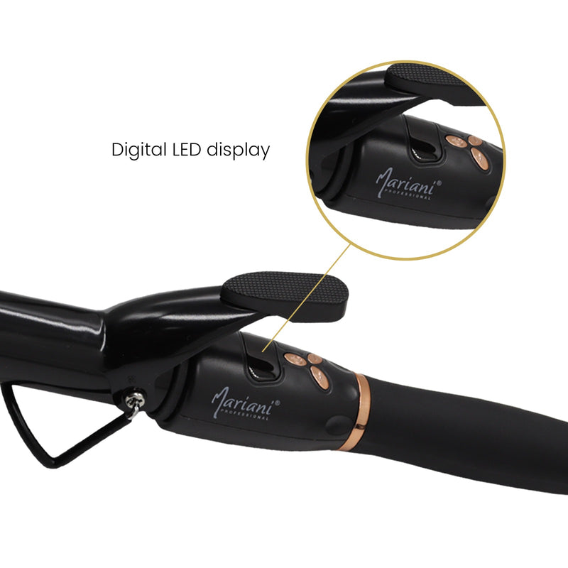 Premium Mariani Extra Long Barrel Curling Iron 28# - al basel cosmetics - hair styling tools - hair styling equipment - Curling wand - Hair curler - Curl iron - Curling tool - Mariani - Professional hair styling tool - hair care - hair styler - UAE