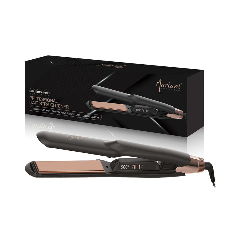 Mariani Professional Big M8012 Hair Straightener - al basel - Dubai - hair straightener - long hair straightener - hair styling tools - hair styling equipment - hair styler - hair care - professional hair straightener - Mariani - UAE - straightening iron -flat iron hair straightener