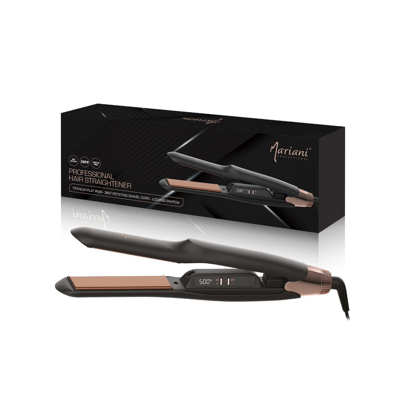 Mariani Professional Small M8011 Hair Straightener - Styling for Gents & Women Hair - hair straightener - hair styling tools - hair styling equipment - hair styling - hair straightener for men - Al Basel Cosmetics - UAE - professional hair straightener - Mariani - Dubai - straightening iron - hair straightener
