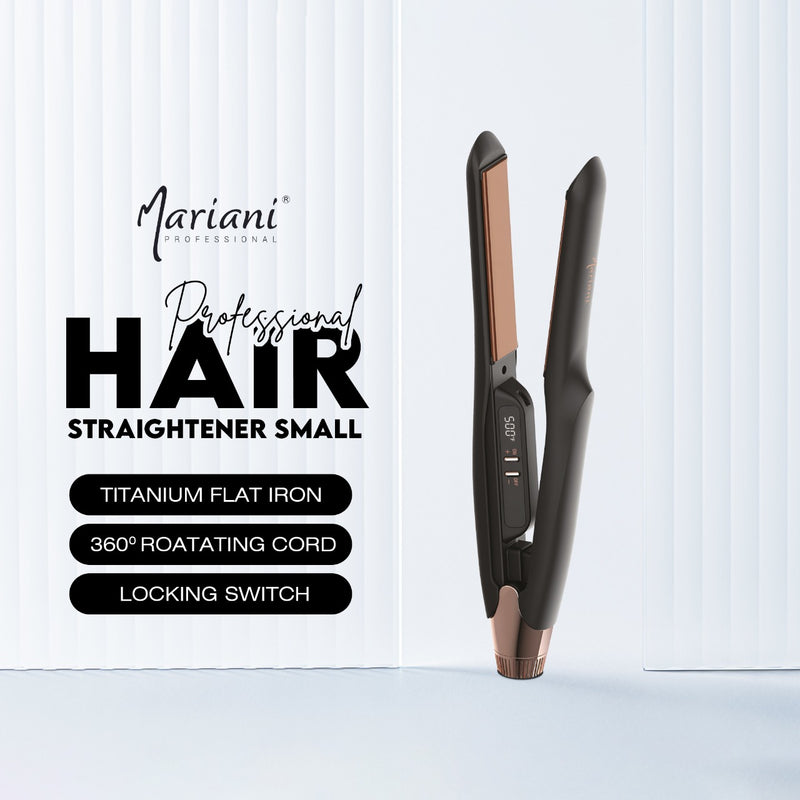 Mariani Professional Small M8011 Hair Straightener - Styling for Gents & Women Hair - hair straightener - hair styling tools - hair styling equipment - hair styling - hair straightener for men - Al Basel Cosmetics - UAE - professional hair straightener - Mariani - Dubai