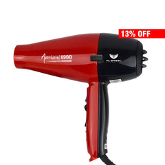 Hair Dryer 6900 Turbo 2500W - al basel cosmetics - hair styling tools - hair care - hair styling equipment - dryer for curly hair - Mariani - offer sale - UAE - red hair dryer - hair dryer - best hair dryer - professional hair dryer - hair salon hair dryer - professional hairstyling tools