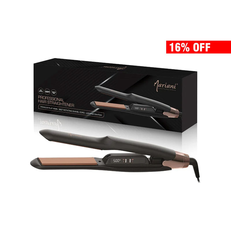 Mariani Professional Small M8011 Hair Straightener - Styling for Gents & Women Hair - hair straightener - hair styling tools - hair styling equipment - hair styling - hair straightener for men - Al Basel Cosmetics - UAE - professional hair straightener - Mariani - Dubai - straightening iron - hair straightener