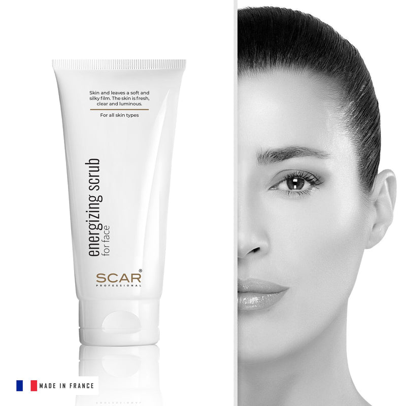 Energizing Scrub For Face 200ml - Scar - scar professional- face scrub- face care- for all skin types- smooth skin- hydra facial- al basel cosmetics- Dubai