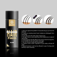 Hair Building Fibers Scar 25g Black - albasel cosmetics