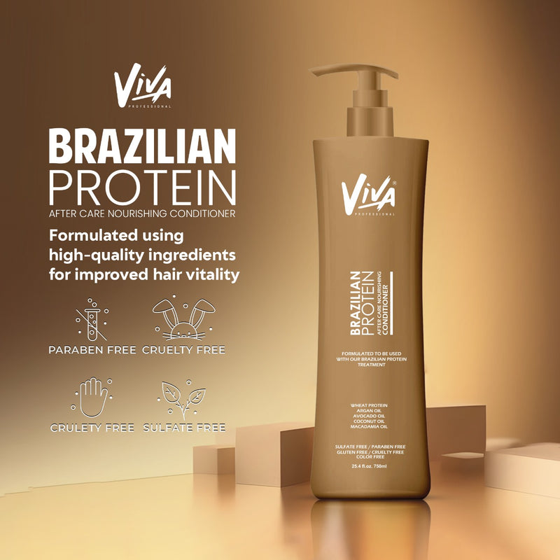 Brazilian Protein After Care Nourishing Conditioner 750ml Viva - albasel cosmetics - after care - Brazilian protein treatment - after care conditioner - hair care - conditioner - Protein treatment care - Viva - UAE