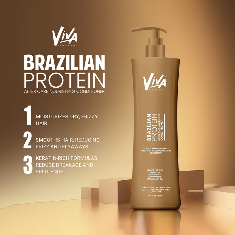 Brazilian Protein After Care Nourishing Conditioner 750ml Viva - albasel cosmetics - after care - Brazilian protein treatment - after care conditioner - hair care - conditioner - Protein treatment care - Viva - UAE