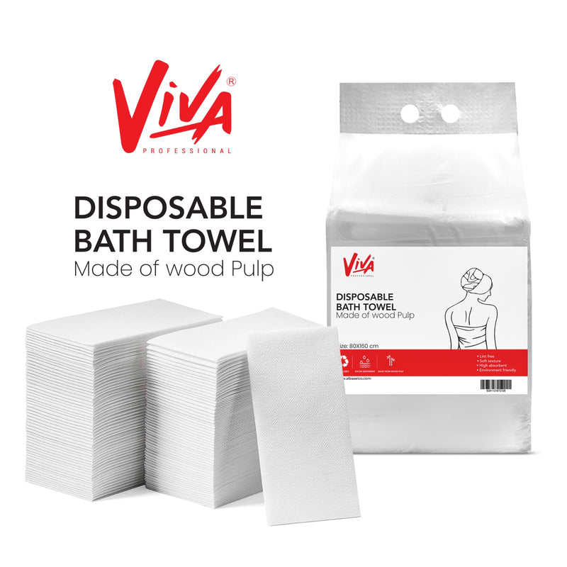 Disposable Bath towel 25pcs Pack Viva - albasel cosmetics