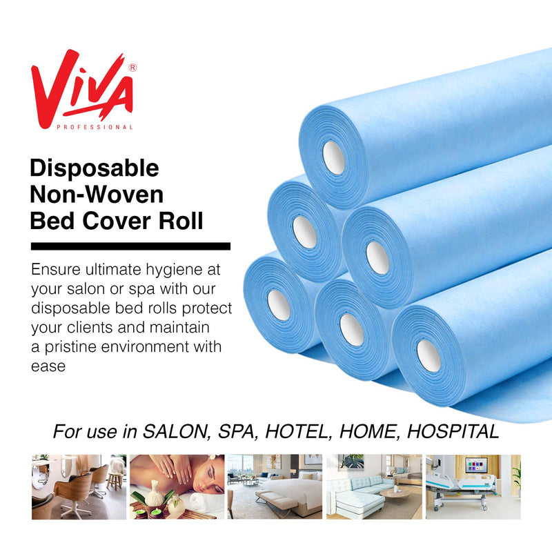 Viva Blue Disposable Non-Woven Bed Roll Wholesale Pack of 6- bed roll- disposable bed roll- salon- spa- clinic- latex free- wholesale pack- pack of 6- blue bed roll- Al Basel cosmetics- UAE- VivaViva Blue Disposable Non-Woven Bed Roll Wholesale Pack of 6- bed roll- disposable bed roll- salon- spa- clinic- latex free- wholesale pack- pack of 6- blue bed roll- Al basel cosmetics- UAE- Viva