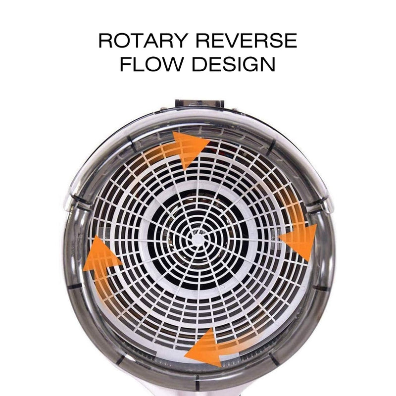 White Hooded Salon Hair Dryer Machine – Adjustable Height & Smooth Airflow - salon spa equipment - hair dryer equipment - Al Basel Cosmetics - UAE - Professional hair dryer stand