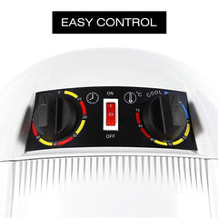 White Hooded Salon Hair Dryer Machine – Adjustable Height & Smooth Airflow - salon spa equipment - hair dryer equipment - Al Basel Cosmetics - UAE - Professional hair dryer stand