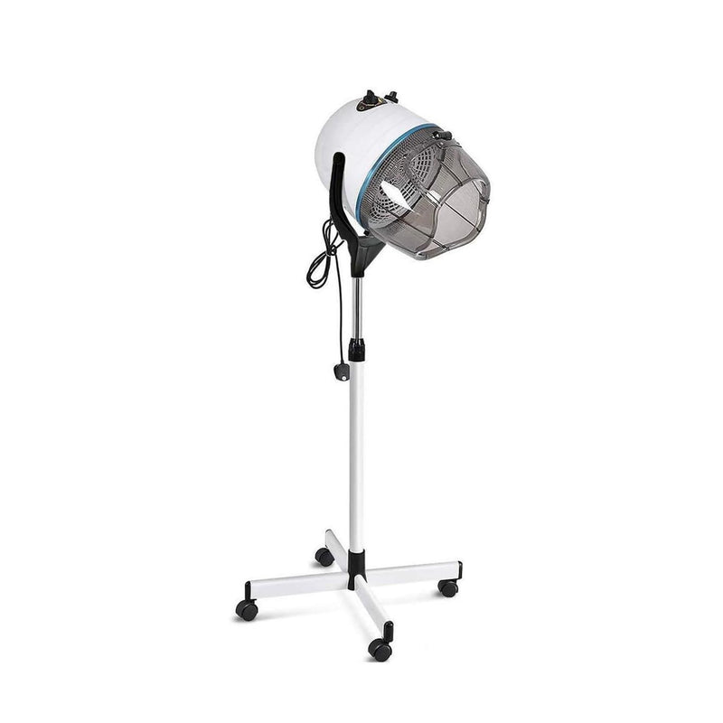 White Hooded Salon Hair Dryer Machine – Adjustable Height & Smooth Airflow - salon spa equipment - hair dryer equipment - Al Basel Cosmetics - UAE - Professional hair dryer stand
