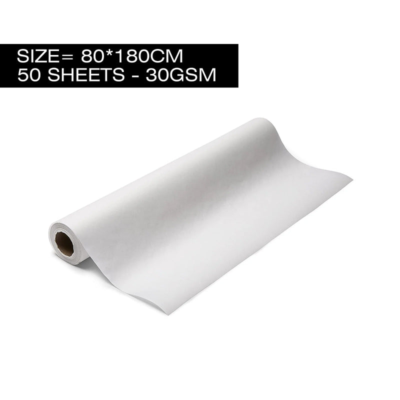 Viva White Disposable Non-Woven Bed Roll 80*180cm- 50 sheet- bed roll- bed cover- disposable bed sheet- salon disposable bed roll- massage bed cover- waterproof bed cover- oil proof bed roll- salon bed roll- spa bed cover- clinic bed cover- white bed roll- Viva- Al Ain- Al Basel Cosmetics- UAE