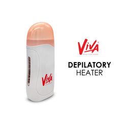 Viva Depilatory Wax Heater Single - Viva Professional - Al Basel Cosmetics - Professional Depilatory Roll On Wax Heater - Electric Roll On Wax Warmer Pink - Salon Quality Waxing Device - Professional Electric Depilatory Roll On Wax Heater Pink with Cable for Smooth Hair Removal - UAE - wax heater - wax heater machine