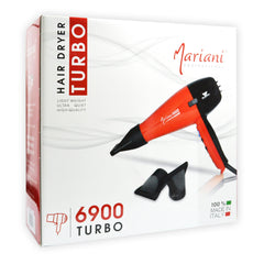 Hair Dryer 6900 Turbo 2500W - al basel cosmetics - hair styling tools - hair care - hair styling equipment - dryer for curly hair - Mariani - offer sale - UAE - red hair dryer - hair dryer - best hair dryer - professional hair dryer - hair salon hair dryer - professional hairstyling tools