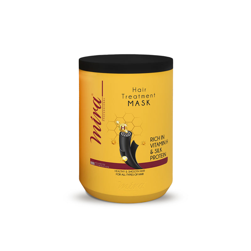 Mira Hair treatment Mask Rich in Vitamin H & silk protein 1000ml - Albasel