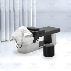 Electric Shampoo Hair Washing Chair Bed Japanese Massage Bed Black Silver with Stool - hair washing bed- massage bed - al basel cosmetics