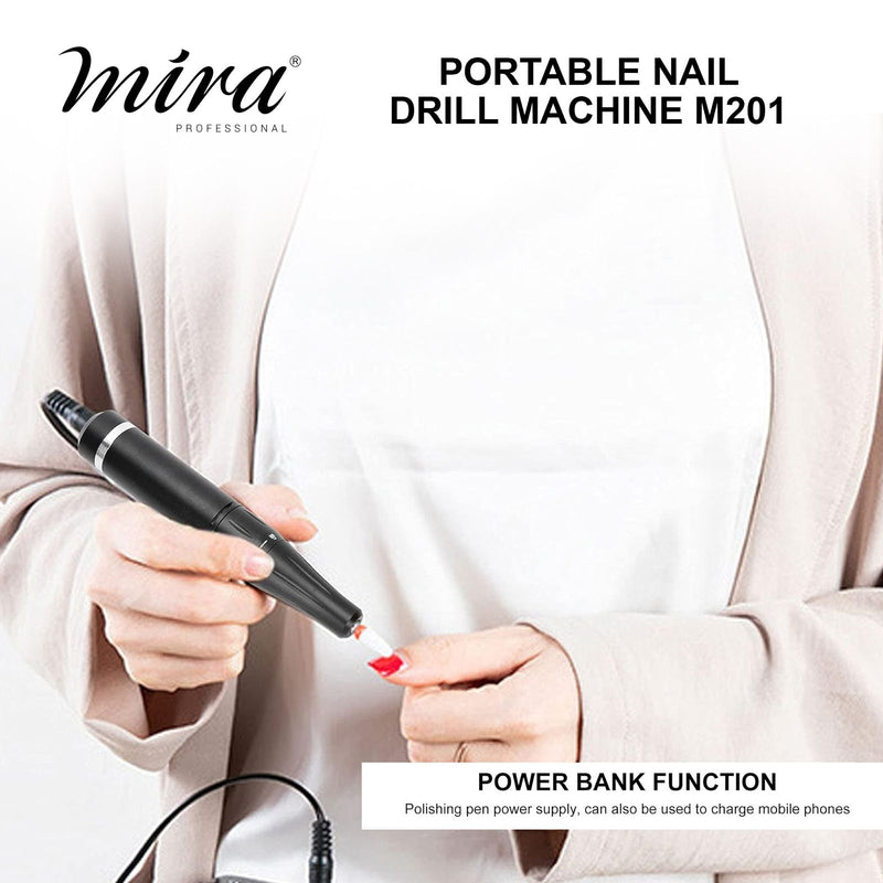 Portable Nail Drill Machine M201 for Nail Salons Mira - nail drill machine - al basel cosmetics