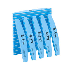 Professional Nail File Half Moon Sponge 704 Blue for Nail Art Design Mira - nail art tools - al basel cosmetics
