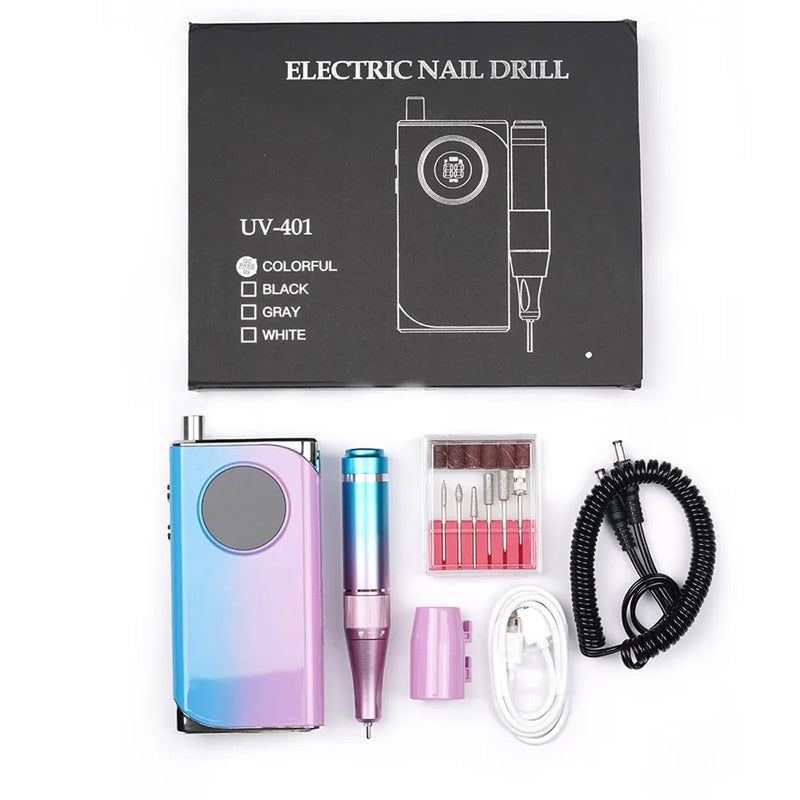 Portable Nail Drill Machine M401 Multi Colored for Nail Salons Mira - nail drill machine - al basel cosmetics