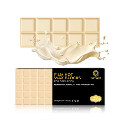 Scar Film Hot Wax Blocks 500g White Chocolate - al basel cosmetics