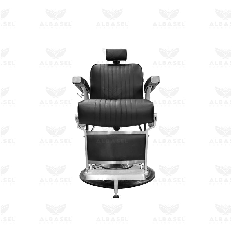 Heavy Duty Professional Barber Salon Hair Cutting Gents Chair Black - gents chair - salon chair - barber chair - al basel cosmetics