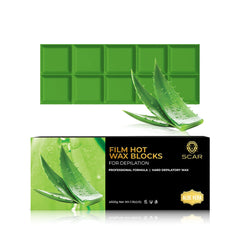 Scar Film Hot Wax Blocks 500g Aloe Vera - al basel cosmetics