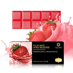 Scar Film Hot Wax Blocks 500g Strawberry - al basel cosmetics