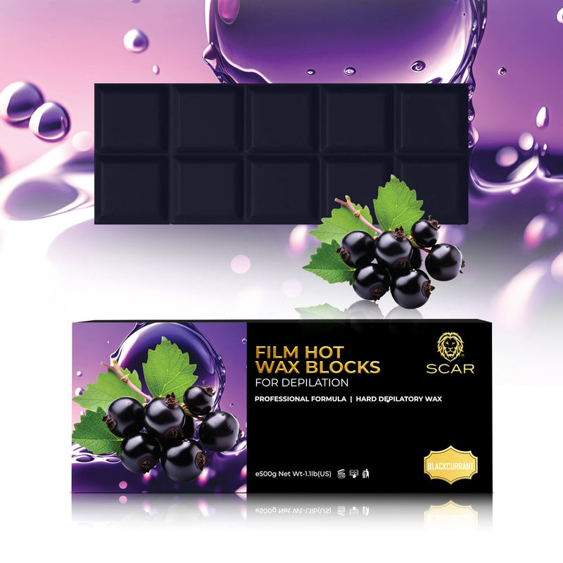 Scar Film Hot Wax Blocks 500g Blackcurrant - al basel cosmetics