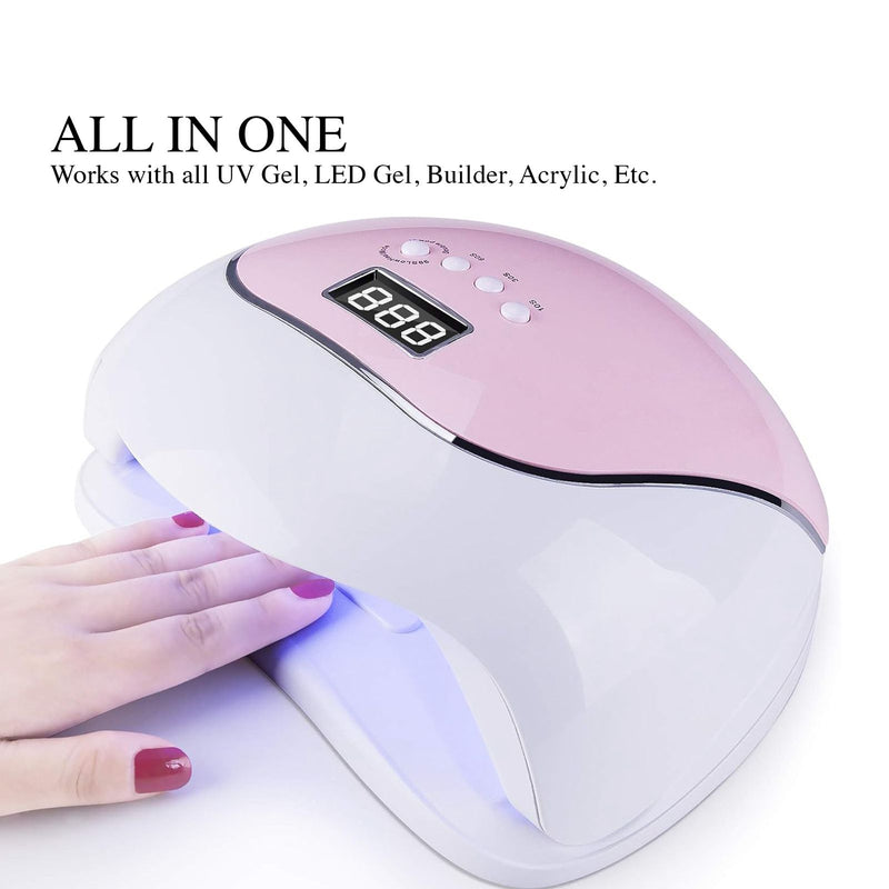 Pink Mira Professional V5 UV LED Nail Dryer Lamp - al basel cosmetics- nail dryer