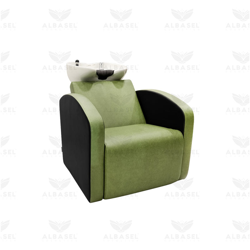 Green Salon Spa Professional Hair Washing Shampoo Chair - shampoo chair - al basel cosmetics