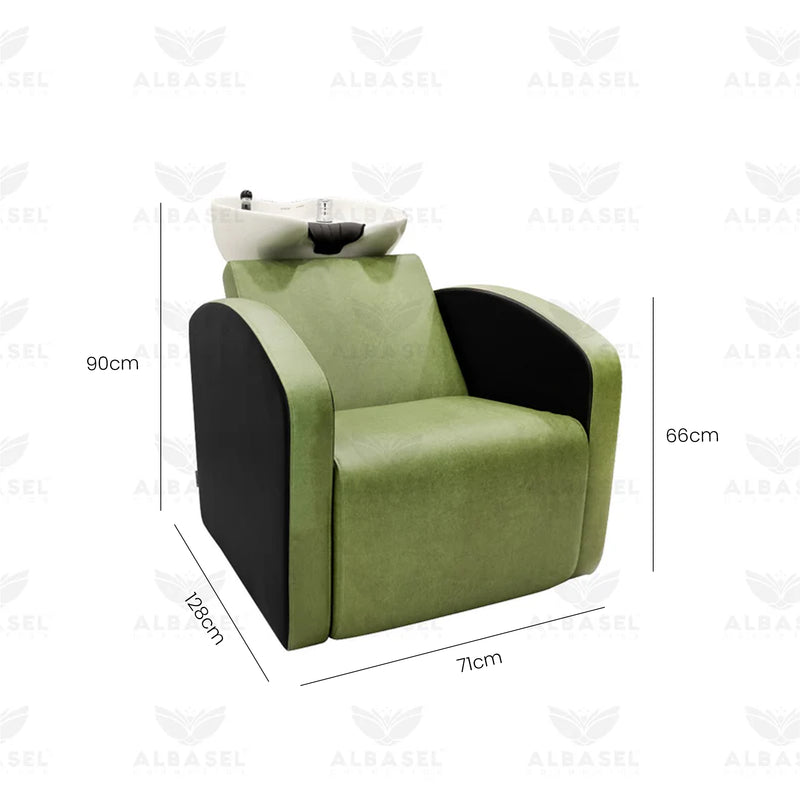 Green Salon Spa Professional Hair Washing Shampoo Chair
