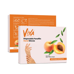 Disposable Paraffin Hand Gloves Peach 1 Pair/Box Viva - al basel cosmetics