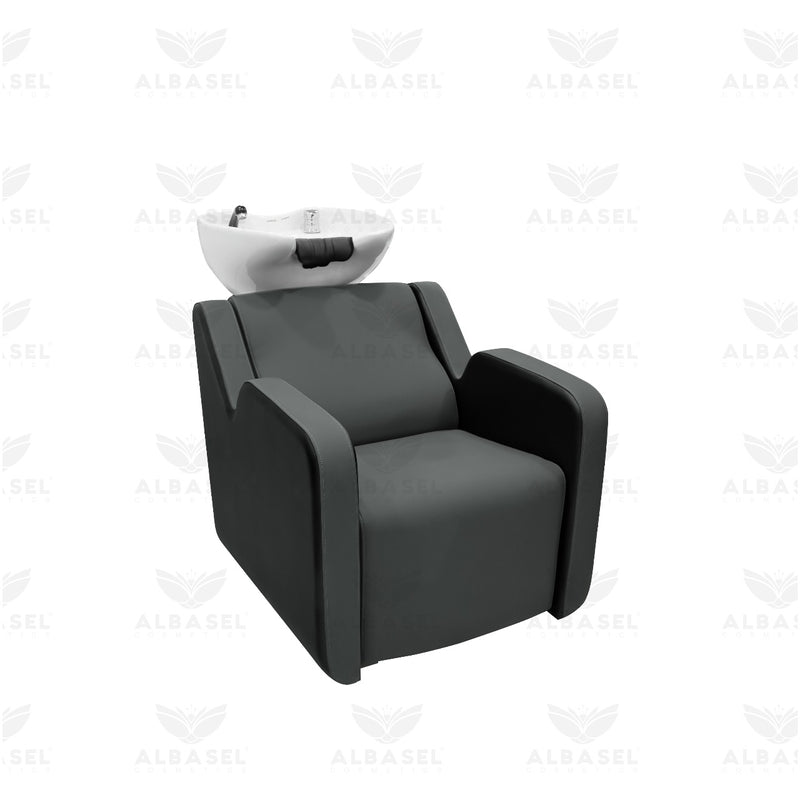 Dark Gray Salon Spa Professional Hair Washing Shampoo Chair - shampoo chair - hair washing chair - al basel cosmetics