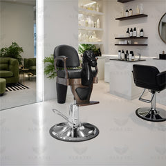 Professional Black Salon Kids Hair Cutting Chair