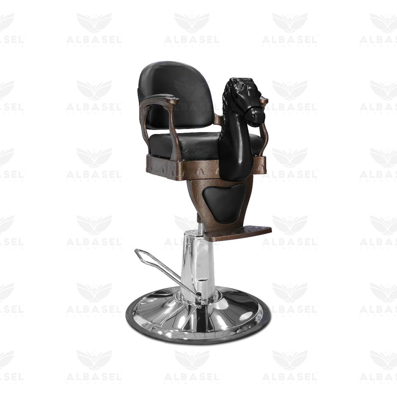 Professional Black Salon Kids Hair Cutting Chair