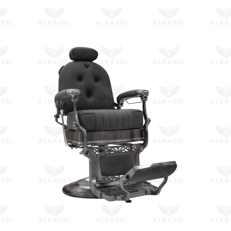 Black Salon Professional Hair Styling Barber Gents Chair - gents chair- al basel cosmetics